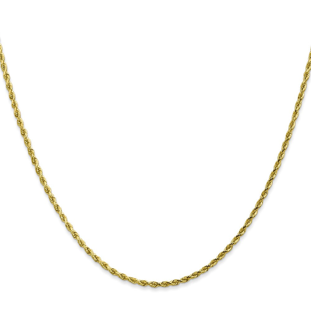 10K Gelbgold 1.75mm Diamantiert Kordel Halskette