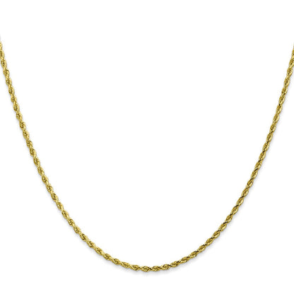 10K Gelbgold 1.75mm Diamantiert Kordel Halskette
