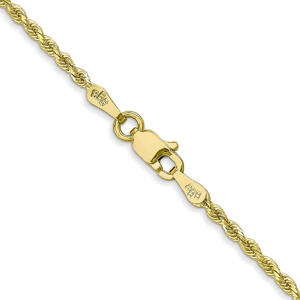 10K Gelbgold 1.75mm Diamantiert Kordel Halskette