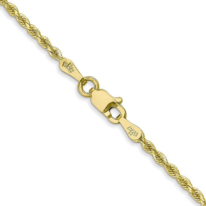 10K Gelbgold 1.75mm Diamantiert Kordel Halskette