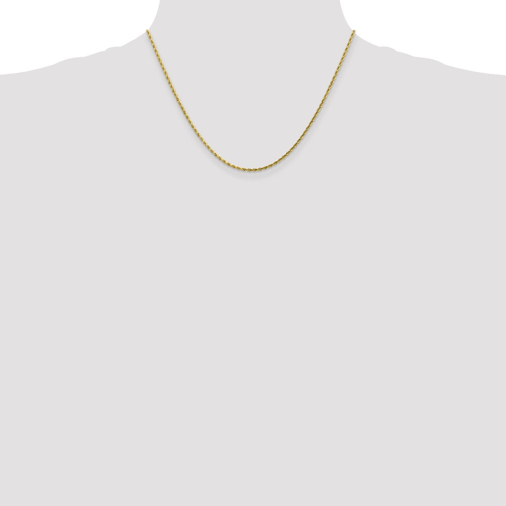 10K Gelbgold 1.75mm Diamantiert Kordel Halskette