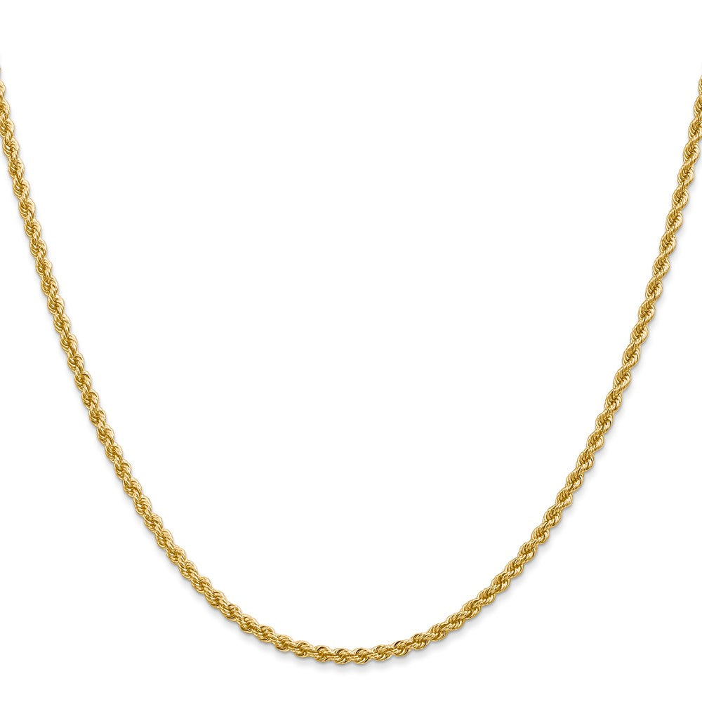 10K Gelbgold 2.25mm Massiv Kordel Halskette