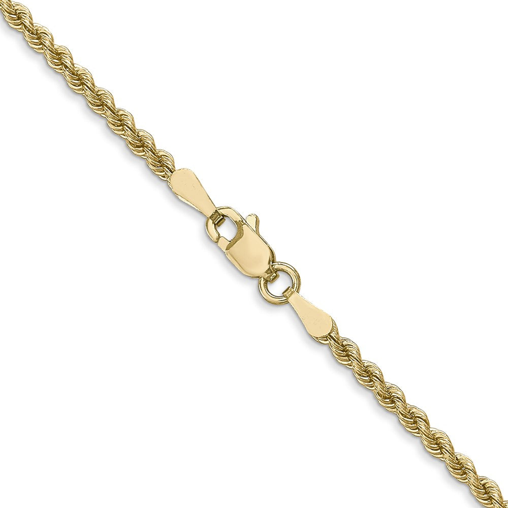 10K Gelbgold 2.25mm Massiv Kordel Halskette