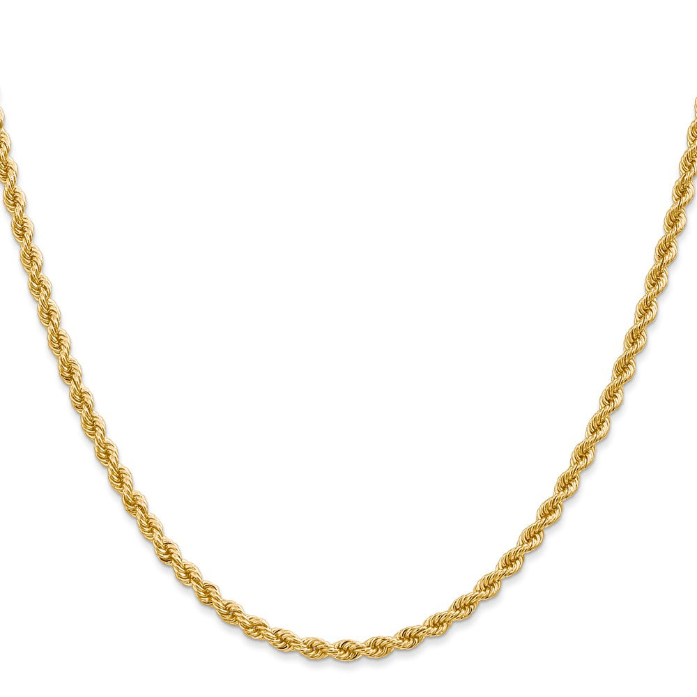 10K Gelbgold 2.75mm Massiv Kordel Halskette
