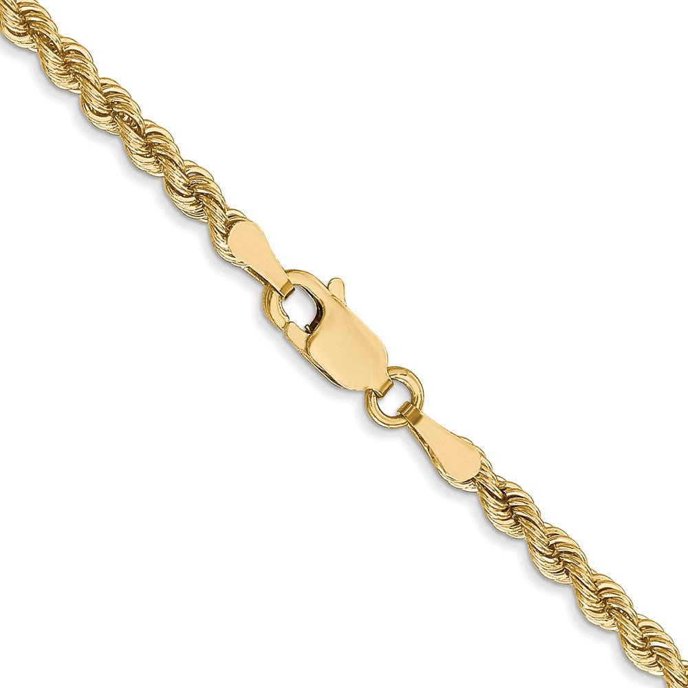 10K Gelbgold 2.75mm Massiv Kordel Halskette