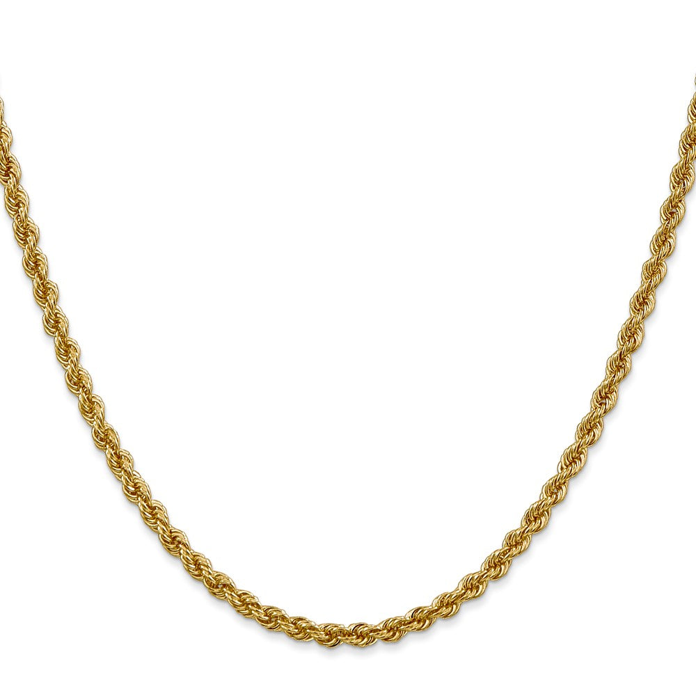 10K Gelbgold 3.0mm Massiv Kordel Halskette