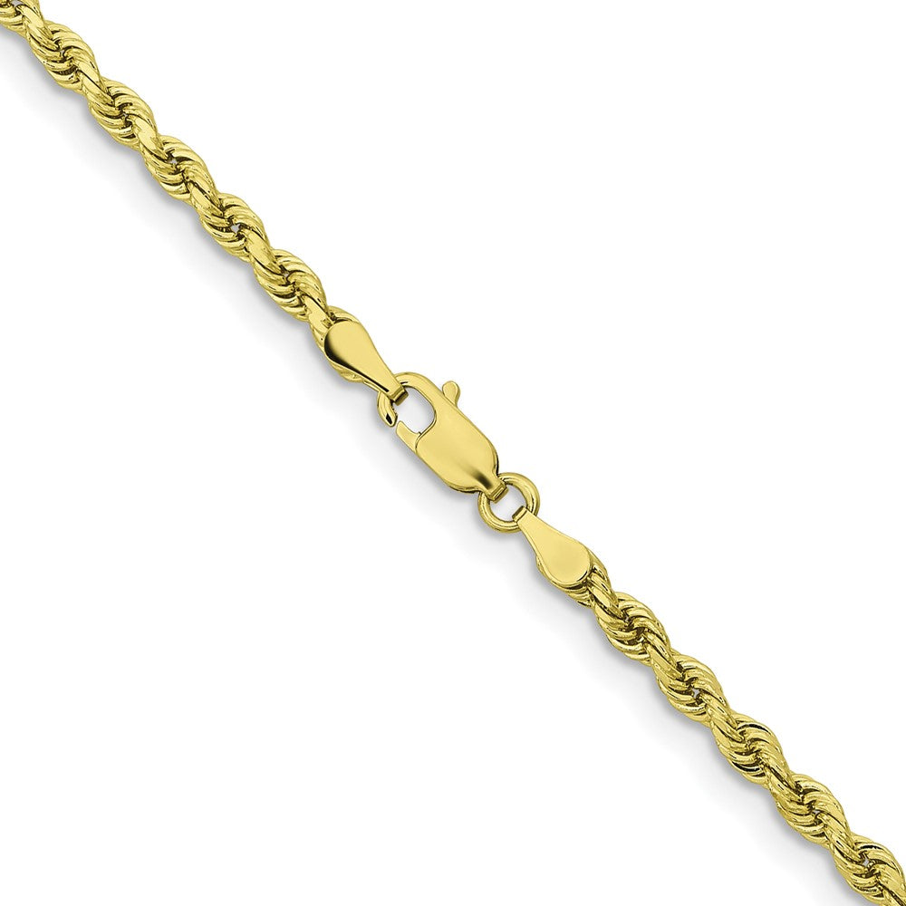 10K Gelbgold 3.25mm Diamantiert Kordel Halskette