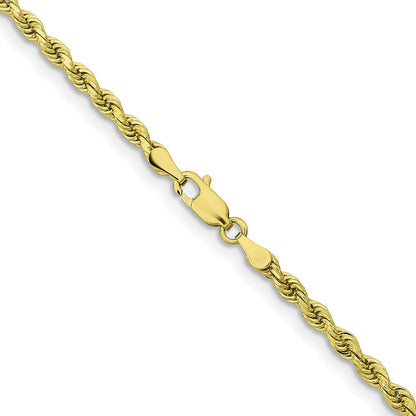 10K Gelbgold 3.25mm Diamantiert Kordel Halskette
