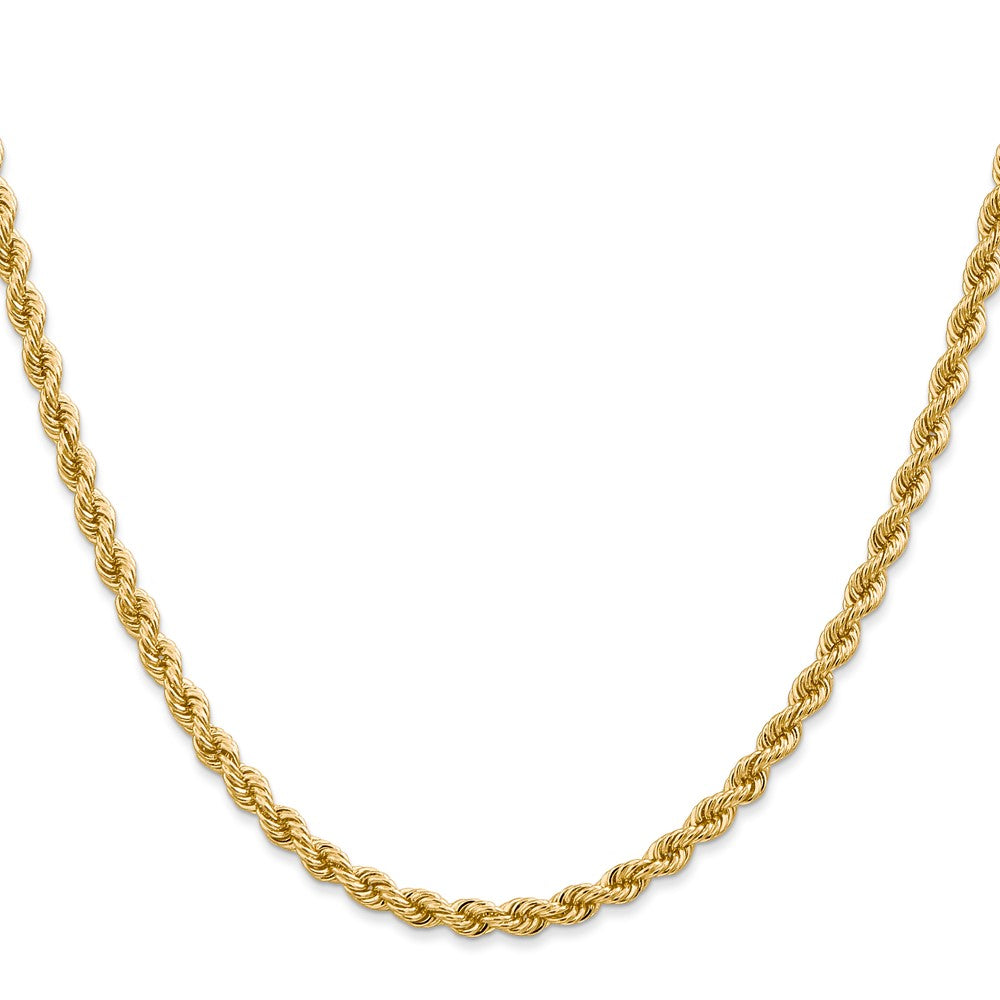 10K Gelbgold 3.65mm Massiv Kordel Halskette