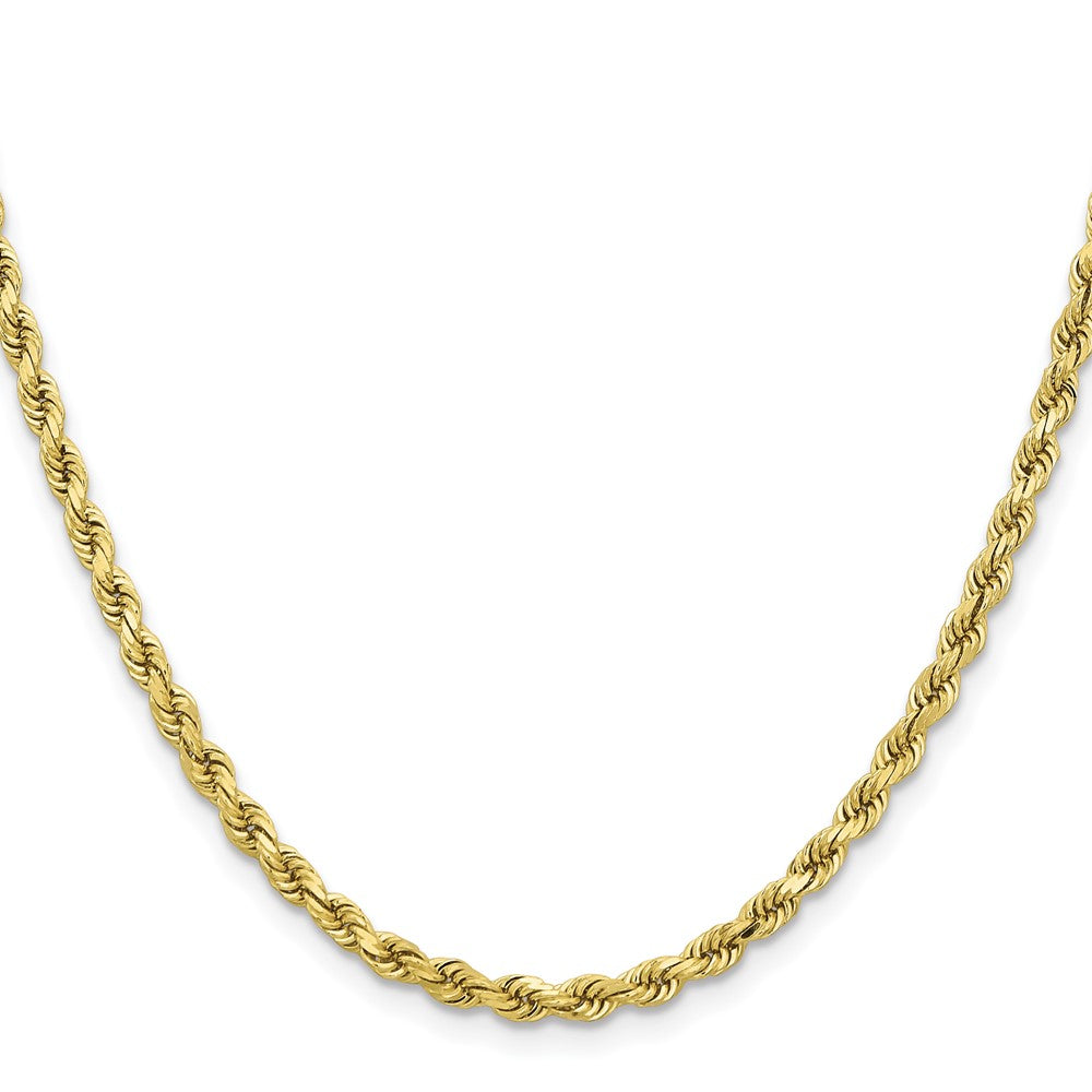 10K Gelbgold 3.75mm Diamantiert Kordel Halskette