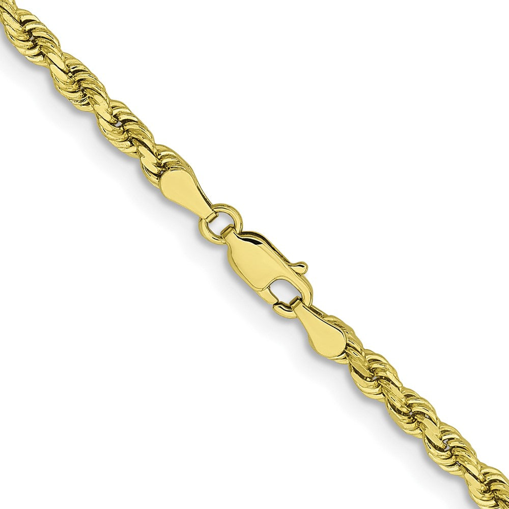 10K Gelbgold 3.75mm Diamantiert Kordel Halskette