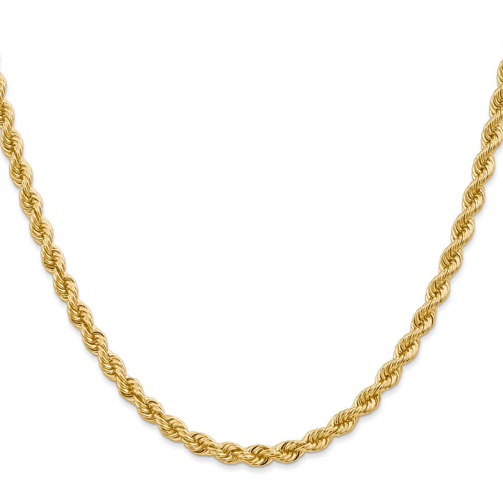 10K Gelbgold 4.0mm Massiv Kordel Halskette