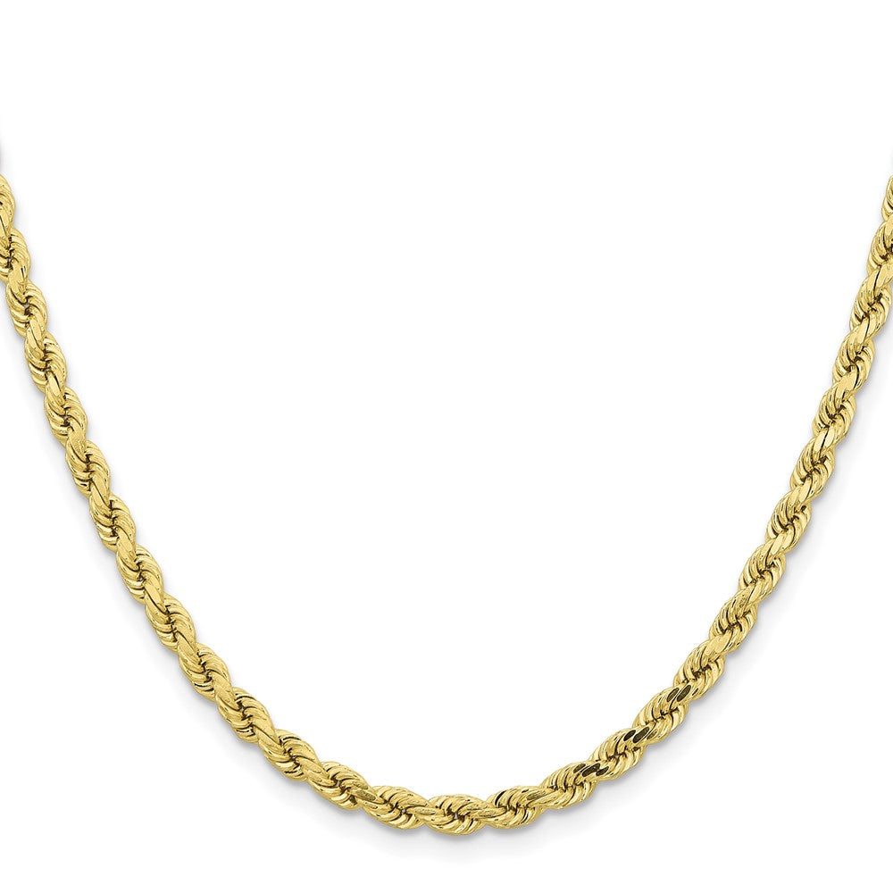 10K Gelbgold 4.25mm Diamantiert Kordel Halskette