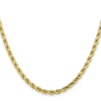 10K Gelbgold 4.25mm Diamantiert Kordel Halskette