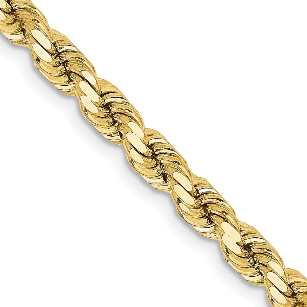 10K Gelbgold 4.25mm Diamantiert Kordel Halskette
