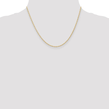 10K Gelbgold 1.35mm Carded Ankerkette Kordel Halskette