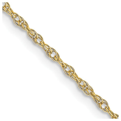 10K Gelbgold 1.35mm Carded Ankerkette Kordel Halskette