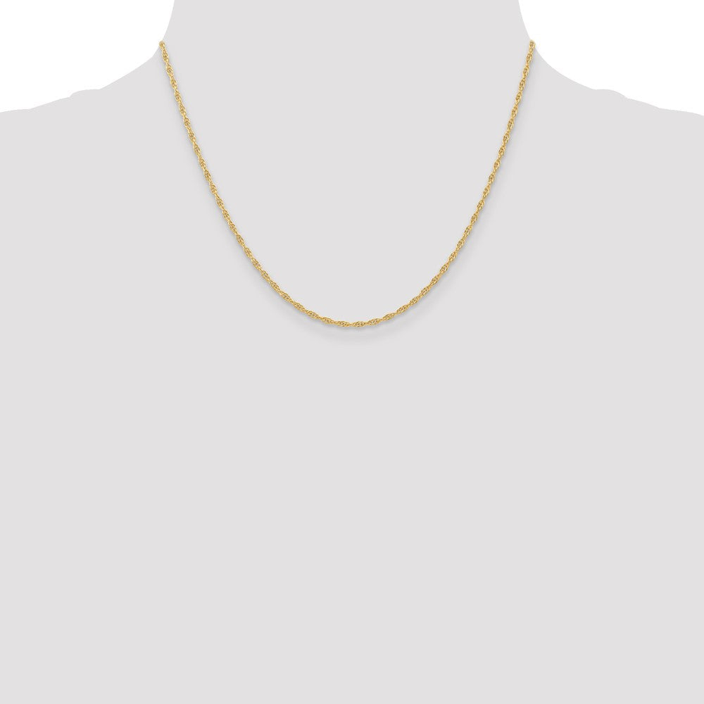 10K Gelbgold 1.55mm Carded Ankerkette Kordel Halskette
