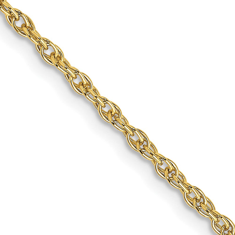 10K Gelbgold 1.55mm Carded Ankerkette Kordel Halskette