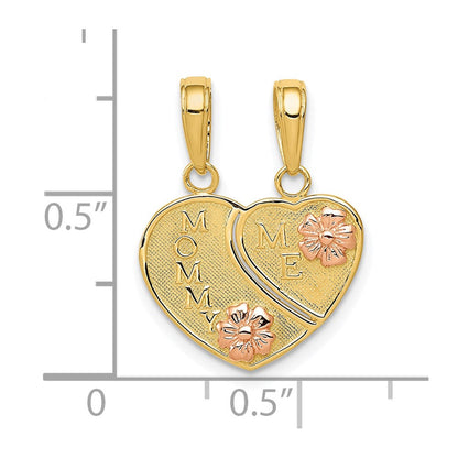 10K Bicolor 10K Mommy und Me Break-a-part Charm
