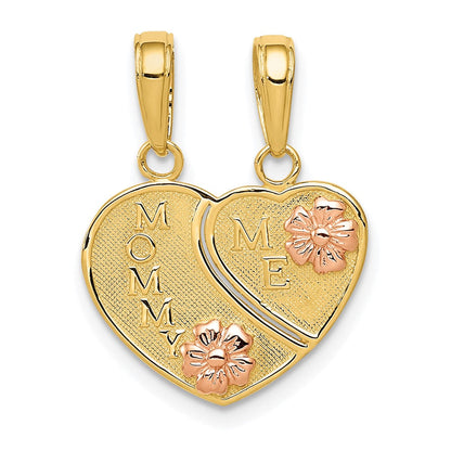 10K Bicolor 10K Mommy und Me Break-a-part Charm