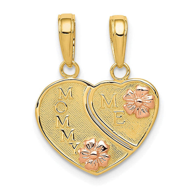 10K Bicolor 10K Mommy und Me Break-a-part Charm