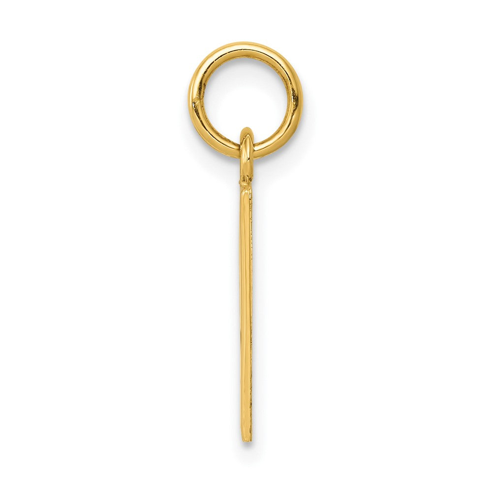 10K Gelbgold Emailliert Ace Of Spades Card Charm