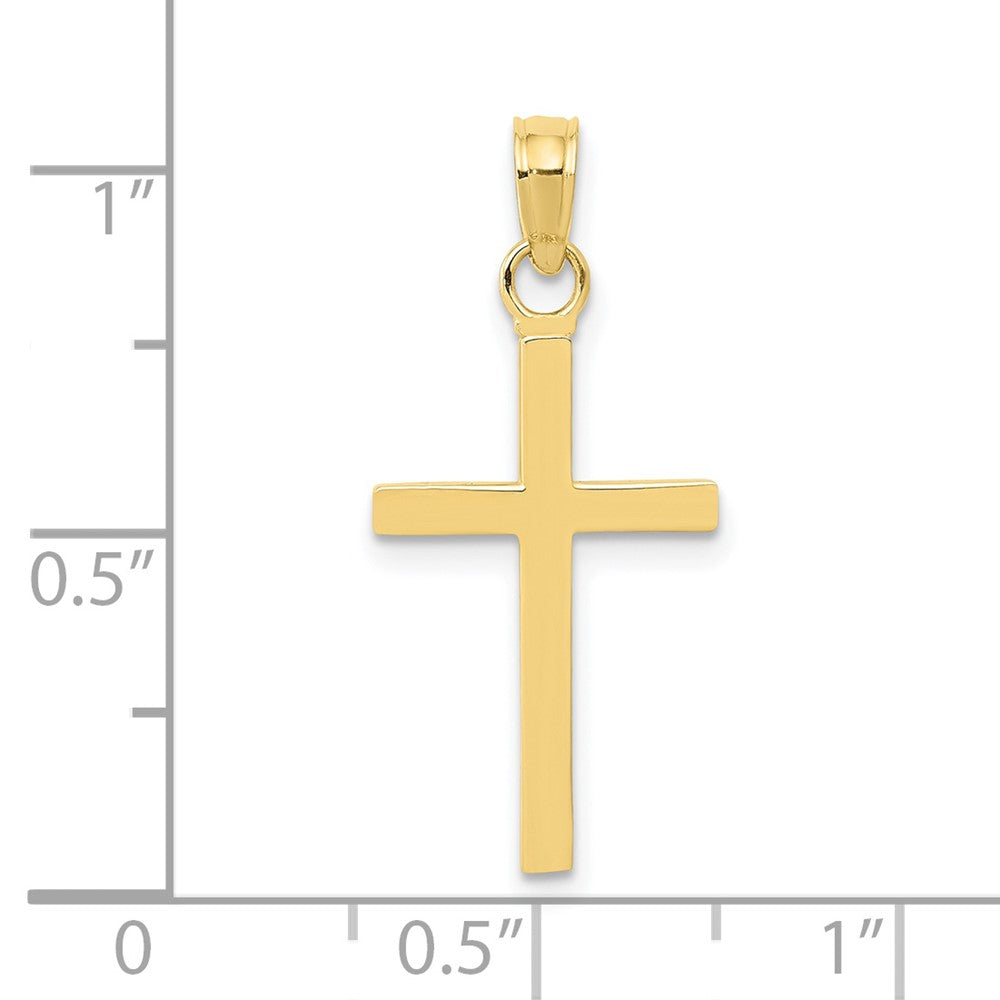 10K Gelbgold 3-d Kreuz Anhänger
