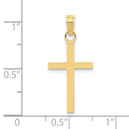 10K Gelbgold 3-d Kreuz Anhänger