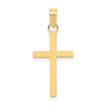 10K Gelbgold 3-d Kreuz Anhänger