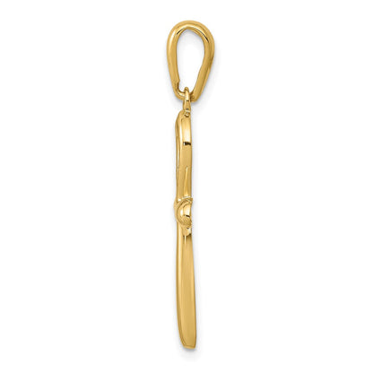 10K Gelbgold Ankh Kreuz Anhänger