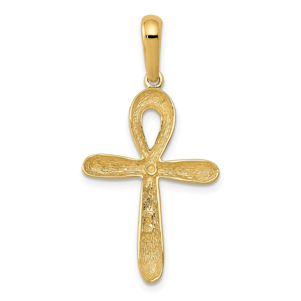 10K Gelbgold Ankh Kreuz Anhänger