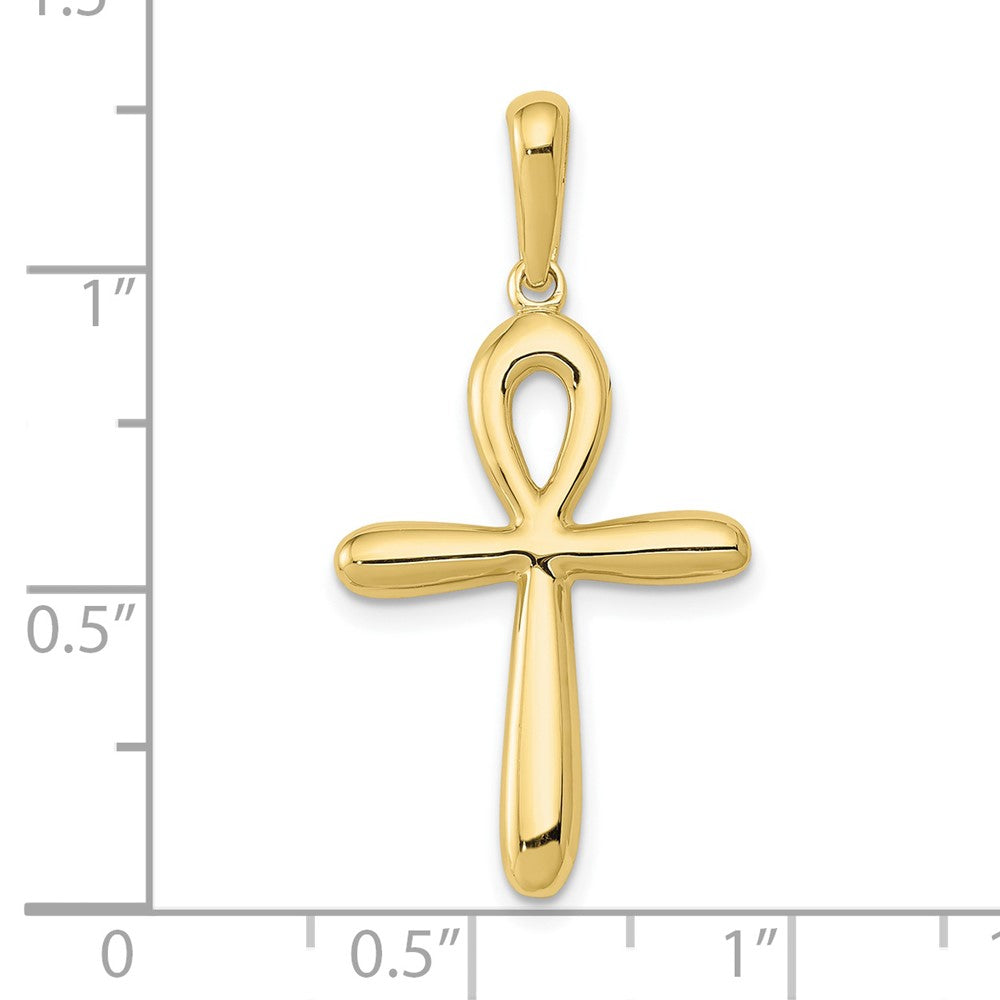 10K Gelbgold Ankh Kreuz Anhänger