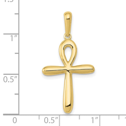 10K Gelbgold Ankh Kreuz Anhänger