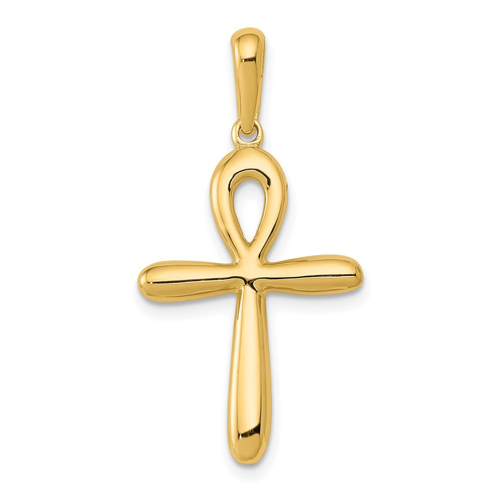 10K Gelbgold Ankh Kreuz Anhänger