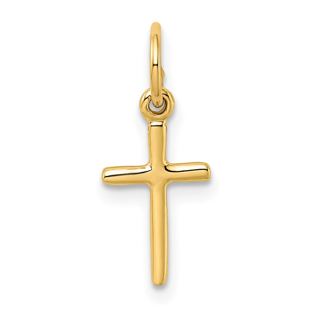 10K Gelbgold Klein Kreuz Charm