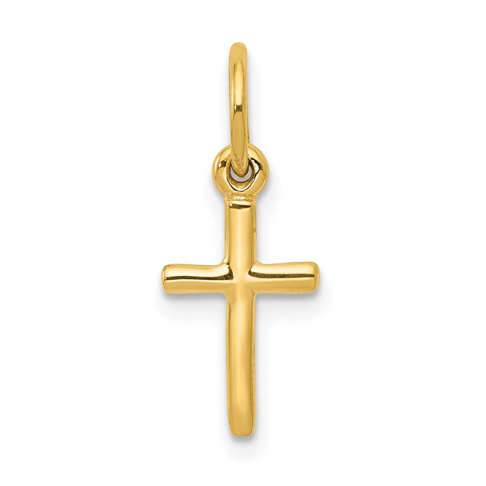 10K Gelbgold Klein Kreuz Charm