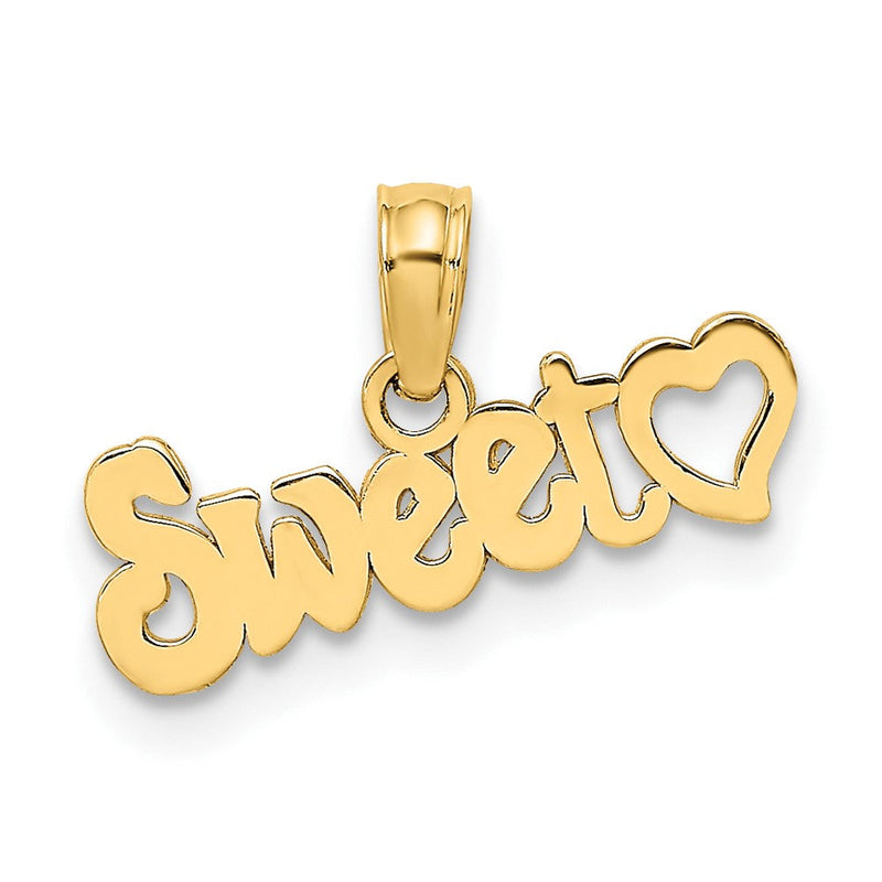10K Gelbgold Süß Herz Charm