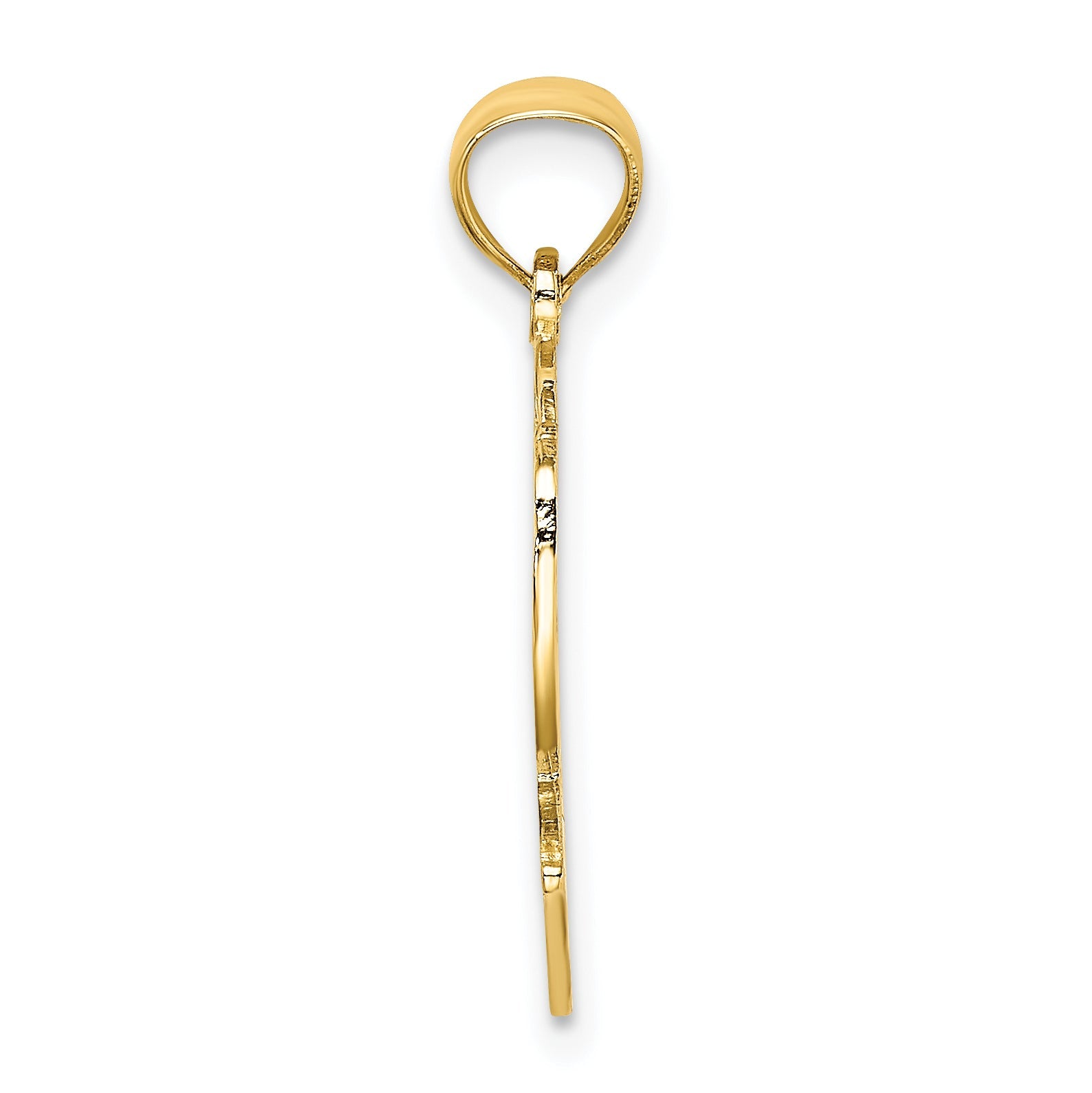 10K Gelbgold Beste Mama Herz Charm