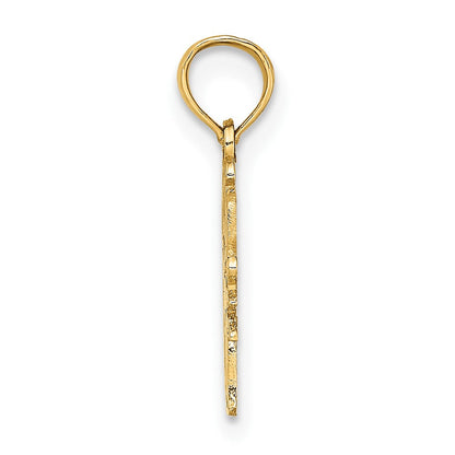 10K Gelbgold 10K Swim Mama mit Swimmer Charm