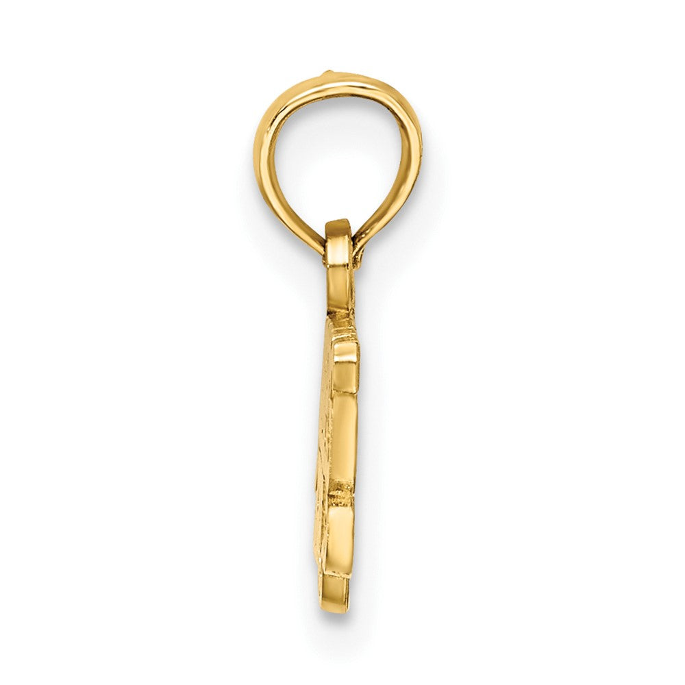 10K Gelbgold Grandpas Mädchen Charm