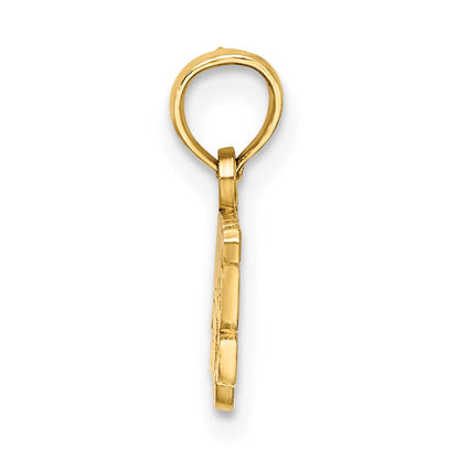 10K Gelbgold Grandpas Mädchen Charm