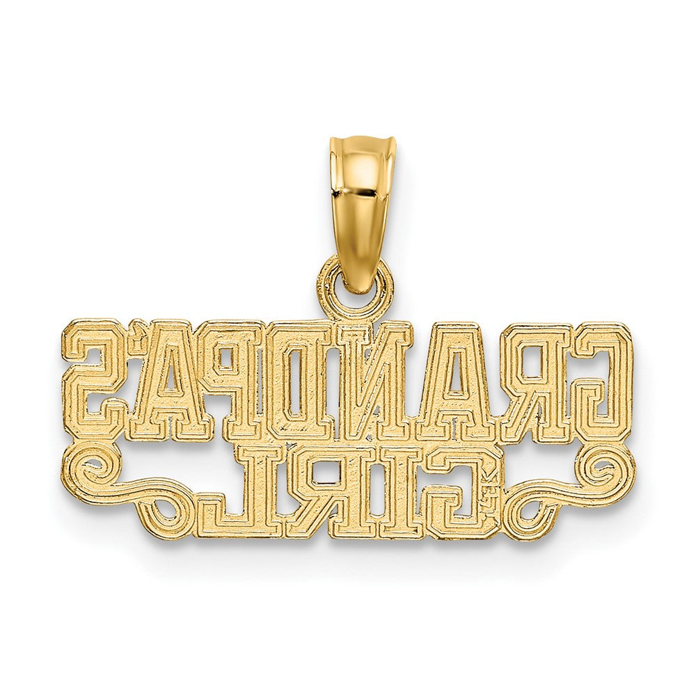 10K Gelbgold Grandpas Mädchen Charm