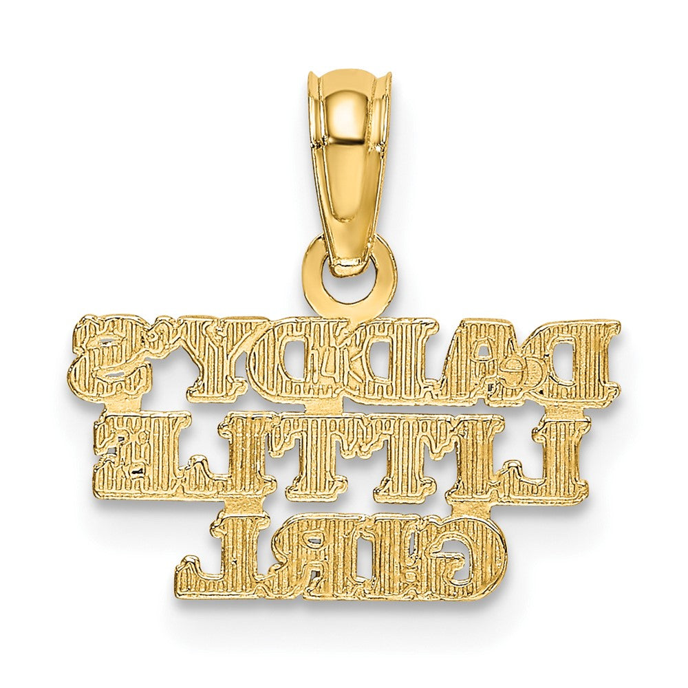 10K Gelbgold Daddys Little Mädchen Charm