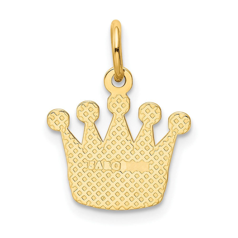 10K Gelbgold Kings Krone Charm