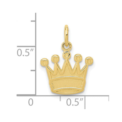 10K Gelbgold Kings Krone Charm