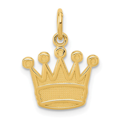 10K Gelbgold Kings Krone Charm