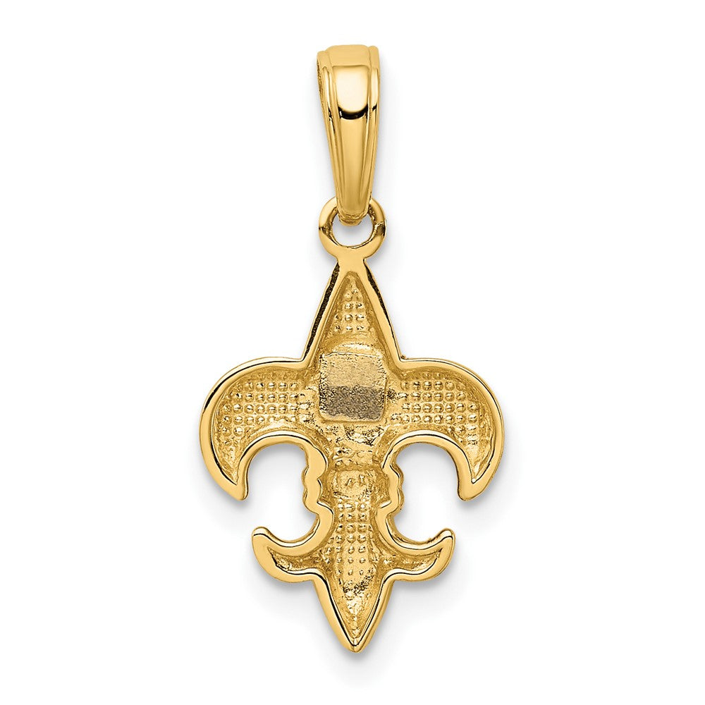 10K Gelbgold Fleur De Lis Anhänger