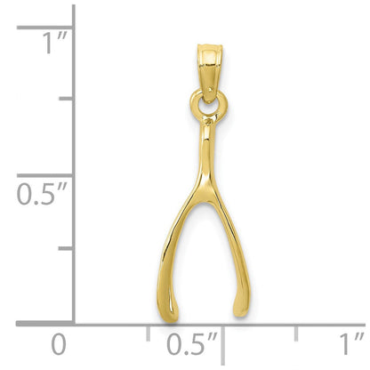 10K Gelbgold 10K Gabelbein Charm
