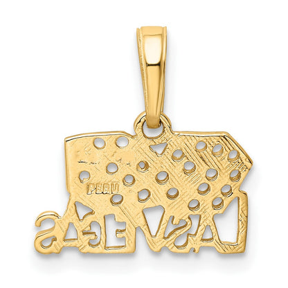 10K Gelbgold Las Vegas mit Dice Anhänger